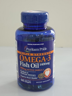 Puritan's Pride Omega-3  Fish oil 1400mg  Softgels  60's