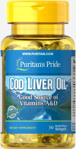  Puritan's Pride Cod Liver oil Softgels 30's