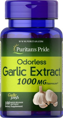 Puritan's Pride odorless Garlic Extract 1000mg softgels 100's