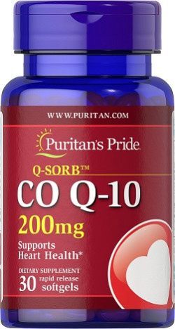 Puritan's Pride CO Q-10 200mg Softgels 30's
