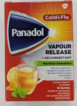 Panadol cold and Flu vapour Release 10's