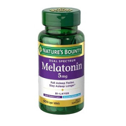 Nature's Bounty Dual Spectrum Melatonin 5mg Tablets 60's 