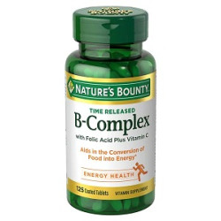 Nature's Bounty B-Complex with Folic Acid Vitamin C Tablets 125's